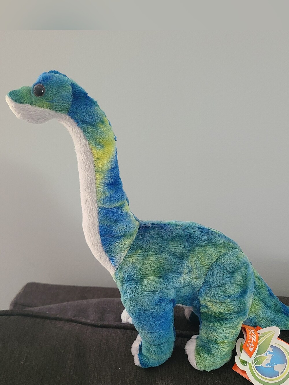 Wild Republic Plush Dinosaur Brachiosaurus 11 inch New With Tags Stuffy Soft Toy
